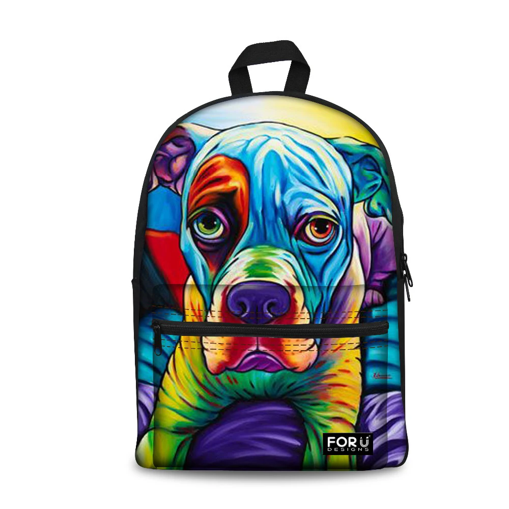 Индивидуальные женские рюкзаки женский рюкзак с 3D принтом йоркширского бульдога