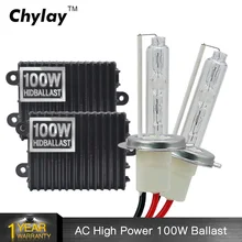 1 комплект 100 Вт H7 xenon HID kit H1 H3 H4 H8 H9 H10 H11 9005 HB3 9006 HB4 балласт 5000 К 6000 8000