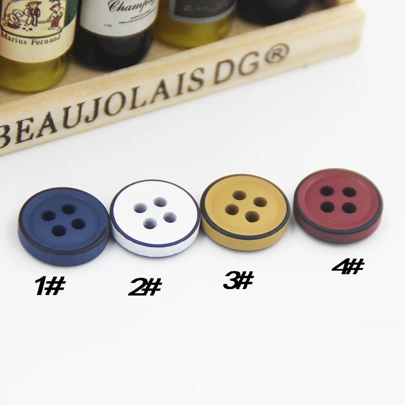 Meetee 100pcs 11.5mm Colorful 4-Holes Resin Buttons for Children Clothes Shirt Sweater Sewing Accessories ZK2029 | Дом и сад