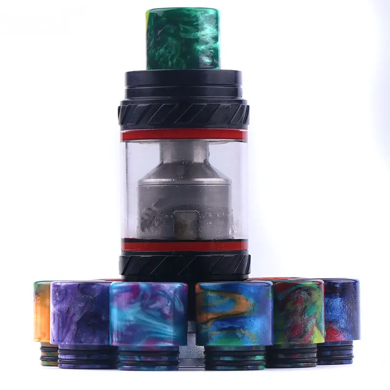 100pcs/lot New  poxy resin 810 drip tips mouthpiece wide bore dual O rings for TFV8 Color Beast / Wide Bore Goon Rda / TFV8-A