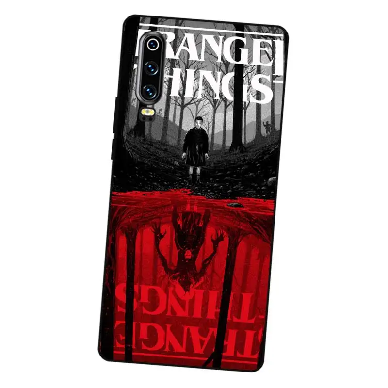 N421 странные вещи Fear Черный силиконовый чехол для Huawei P8 P9 P10 P20 P30 Lite Pro P Smart Plus 2017 2019 |