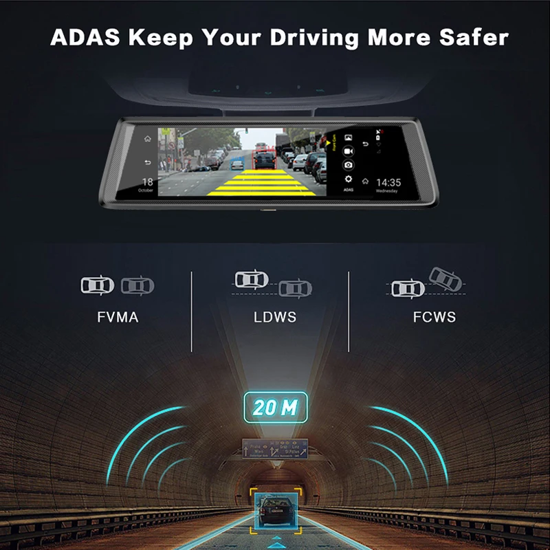 10 ' P 4G видеорегистратор Android автомобильный GPS зеркало заднего вида монитор