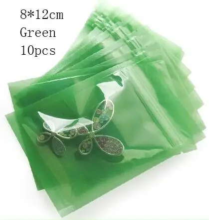 s cleargreen ziplock 10 шт. DIY ремесло инструмент лазер пузырь мешок ручной работы голографический декор смола ювелирные изделия прозрачный карамельный цвет Упаковка Сумки Kawaii Arts - Цвет: s cleargreen ziplock