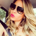 Солнцезащитные очки женские, квадратные, винтажные, UV400, 2021