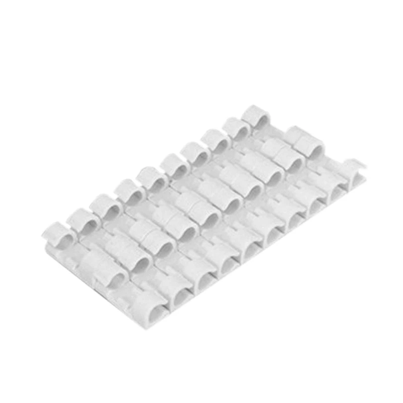 White Mayitr 20 шт. Многофункциональный клейкий шнур капля клип 3 цвета Таблица стены провода аккуратный Органайзер кабельный держатель зажим - Цвет: White