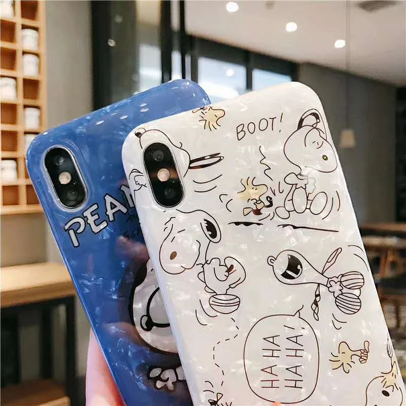 Sdreefge Fashion Seashell Texture Cartoon Animal Phone Case For iphone XS MAX X XR 8 6s 6 7 plus Back Cover |