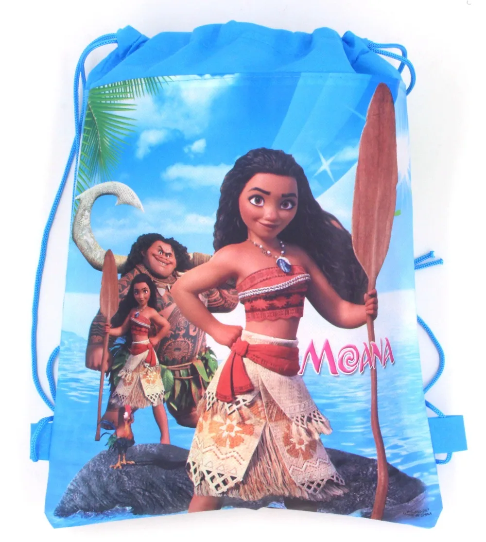 Новинка рюкзак из нетканого материала Moana на шнурке оригинальные подарочные