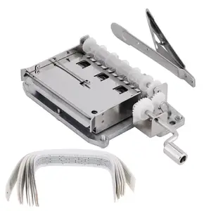 30 Note лента рукоятка механическая музыкальная шкатулка механизм + Дырокол + 20 пустых полосок ленты для DIY рукоятка коленчатый Подарочная музыкальная шкатулка