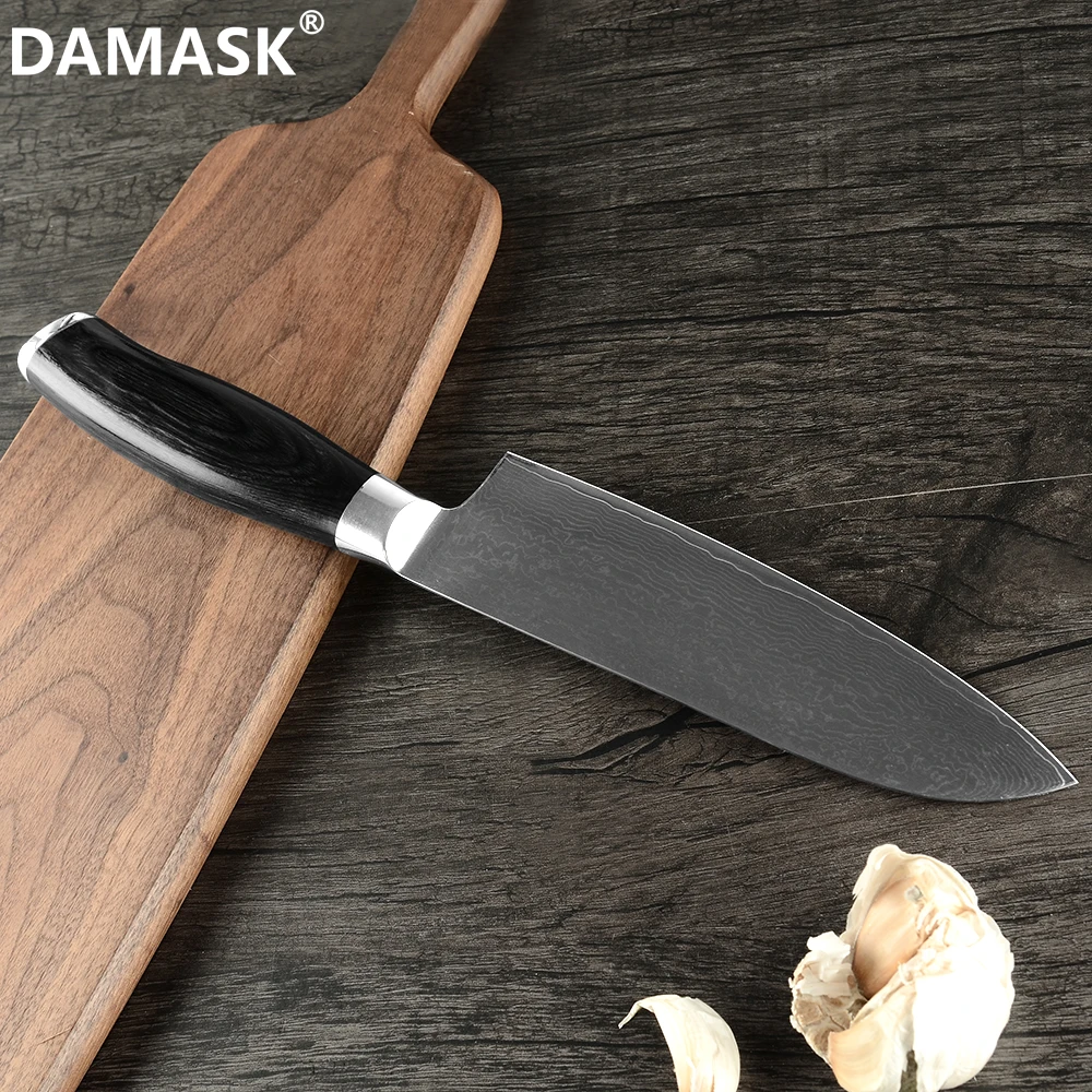 DAMASK высококачественный дамасский кухонный нож шеф повара мастер дизайн нарезка
