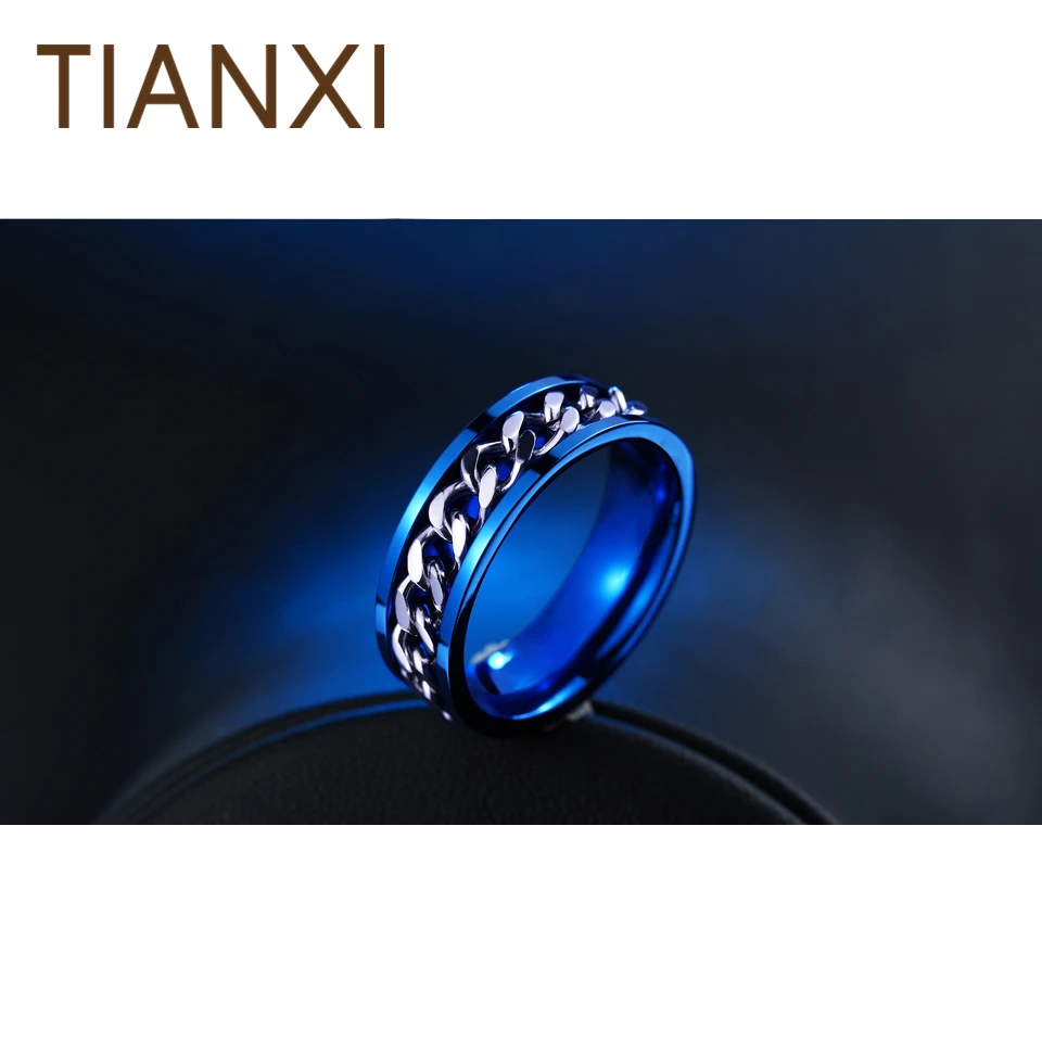TIANXI новая часть покрытие золото/черный человек спина цепи кольцо для
