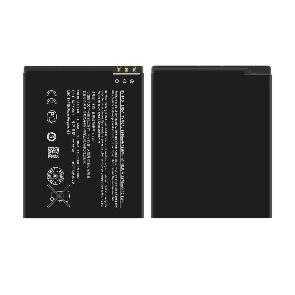 3,85 V 3340mAh BVT4D BV-T4D литиевая батарея, аккумуляторы для мобильных телефонов, замена для microsoft Nokia Lumia 950 XL 940 XL RM-1118