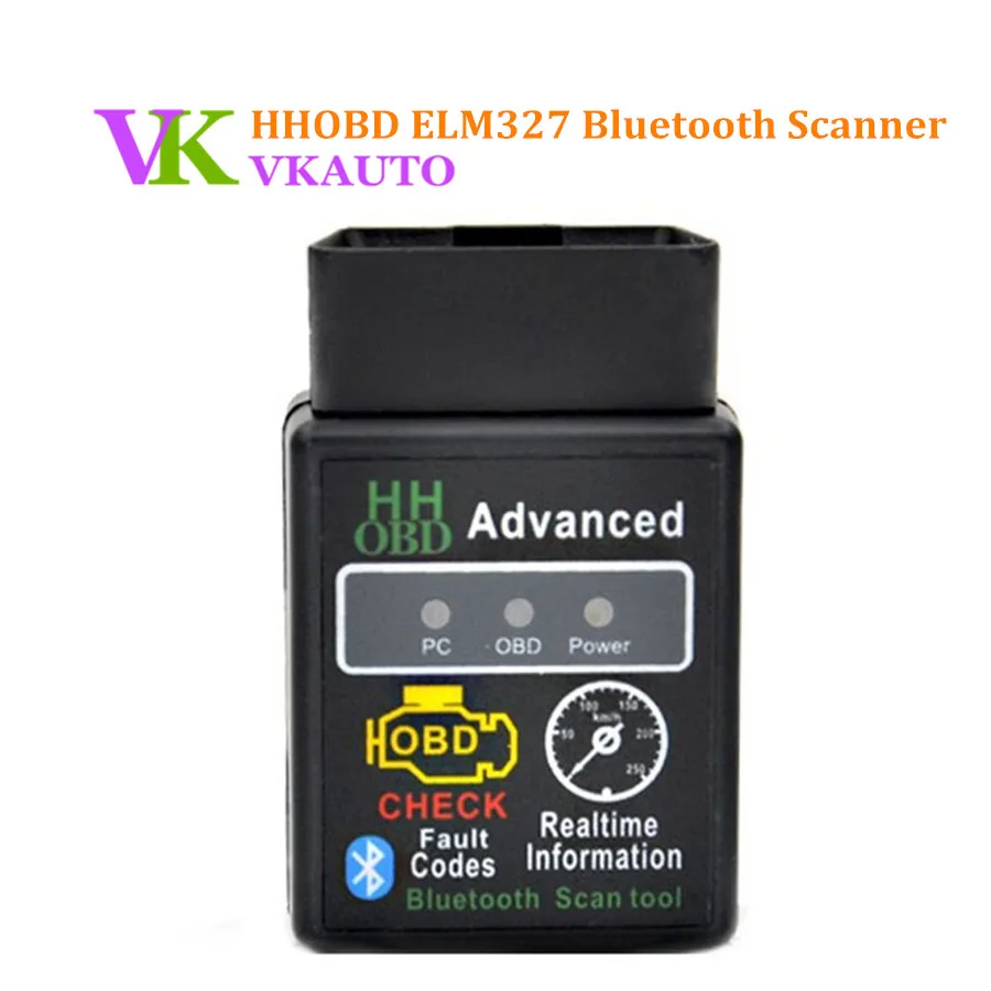 

Автомобильный диагностический сканер HHOBD Mini Bluetooth ELM327 V2.1 HH OBDII, работает на системе Android Symbian Win, бесплатная доставка