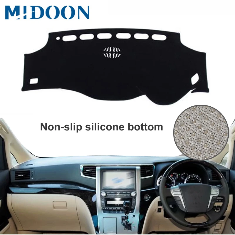 Автомобильный коврик MIDOON для приборной панели Toyota Alphard Vellfire AH20 2008 2009 2010 2011 2012 2013