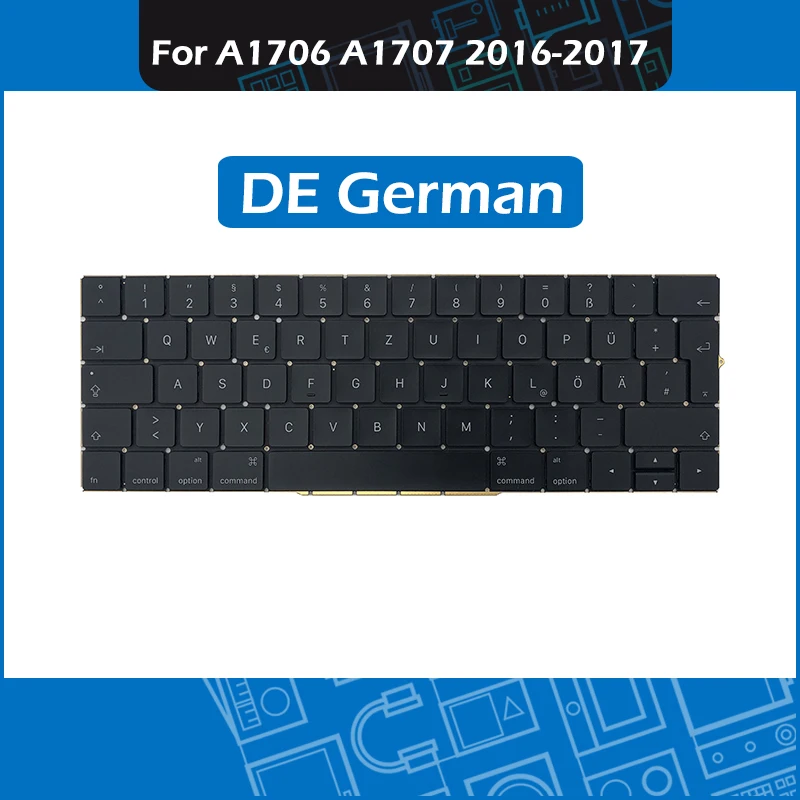 

10 шт./лот для Macbook Pro Retina 13 "15" сенсорная панель A1706 A1707 DE Германия Замена немецкой клавиатуры 2016 2017
