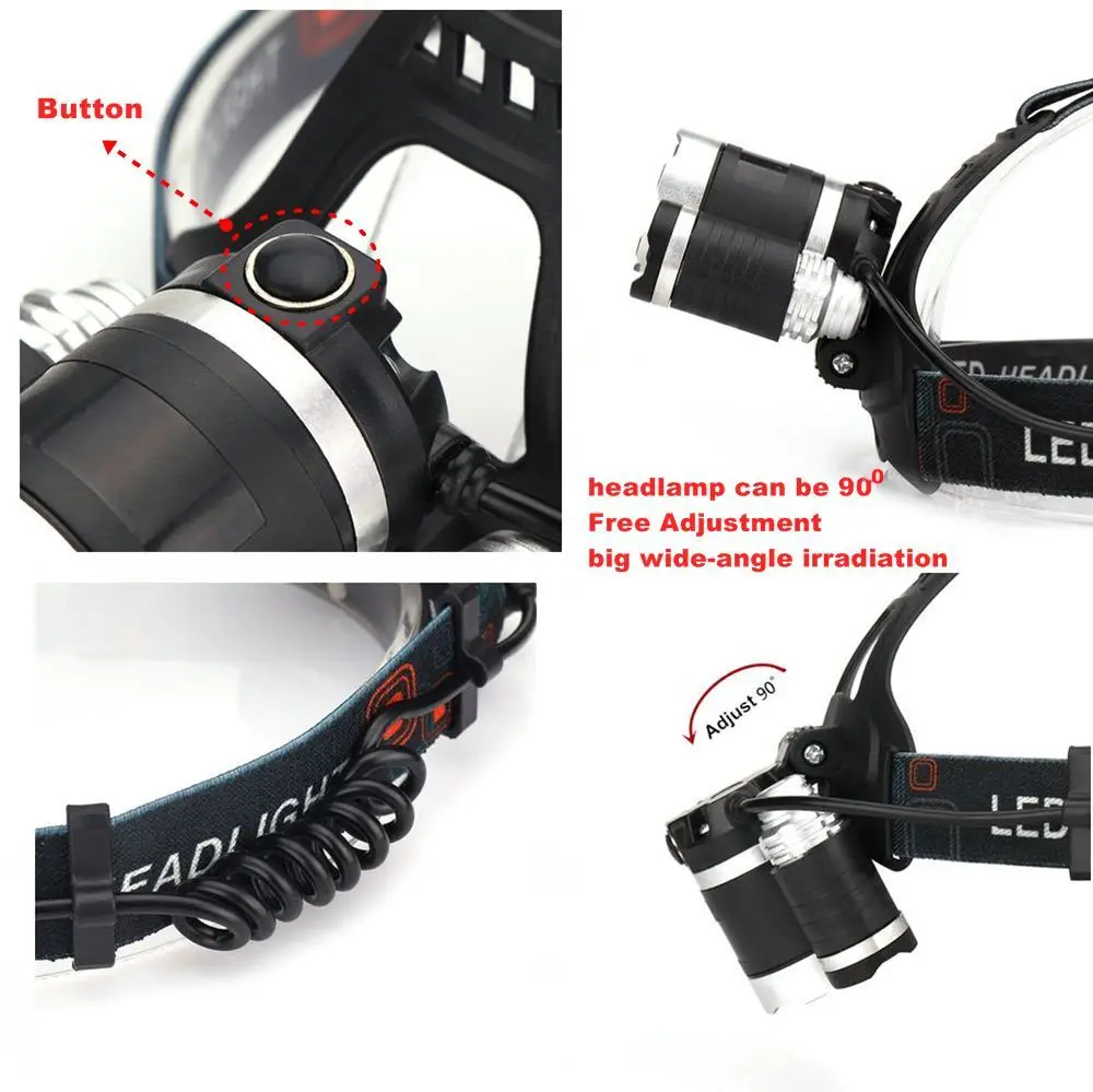 AloneFire HP83 CREE светодиодный налобный фонарь XM L T6 XPE налобный светильник 8000лм светодиодный налобный фонарь походный аварийный светильник для рыбалки наружное оборудование