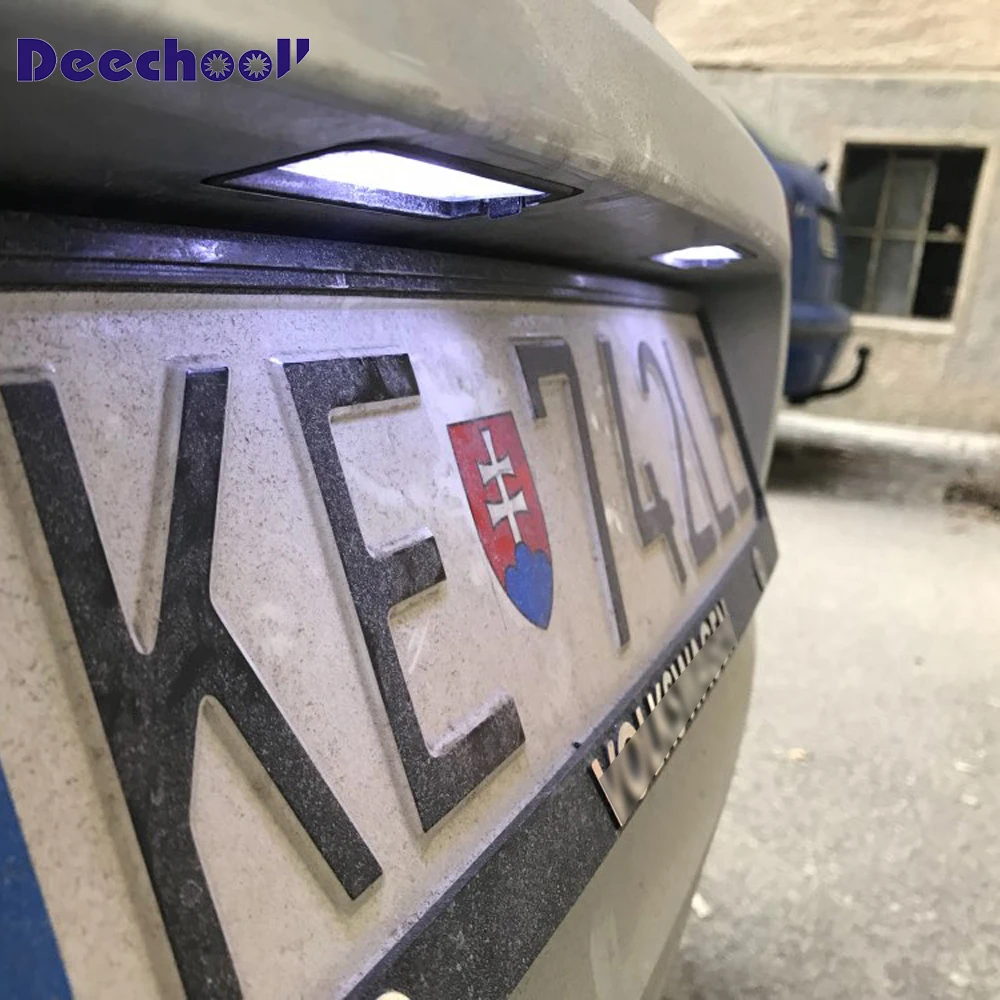 2xcar светодиодный светильник лампы для VW Polo 6R Canbus холодный белый T10 W5W 5SMD номерной