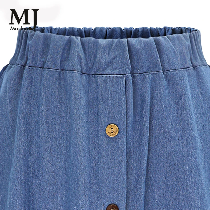 Фото MaiJee 2017 New Summer Cotton Jeans Skirt Vadim Faldas Pleated Mujer Saias Na Altura Do Joelho Saia Plissada Denim Женская одежда MaiJee 2017 New Summer Cotton Jeans Skirt Vadim Faldas Pleated Mujer Saias Na Altura Do Joelho Saia Plissada Denim Женская одежда