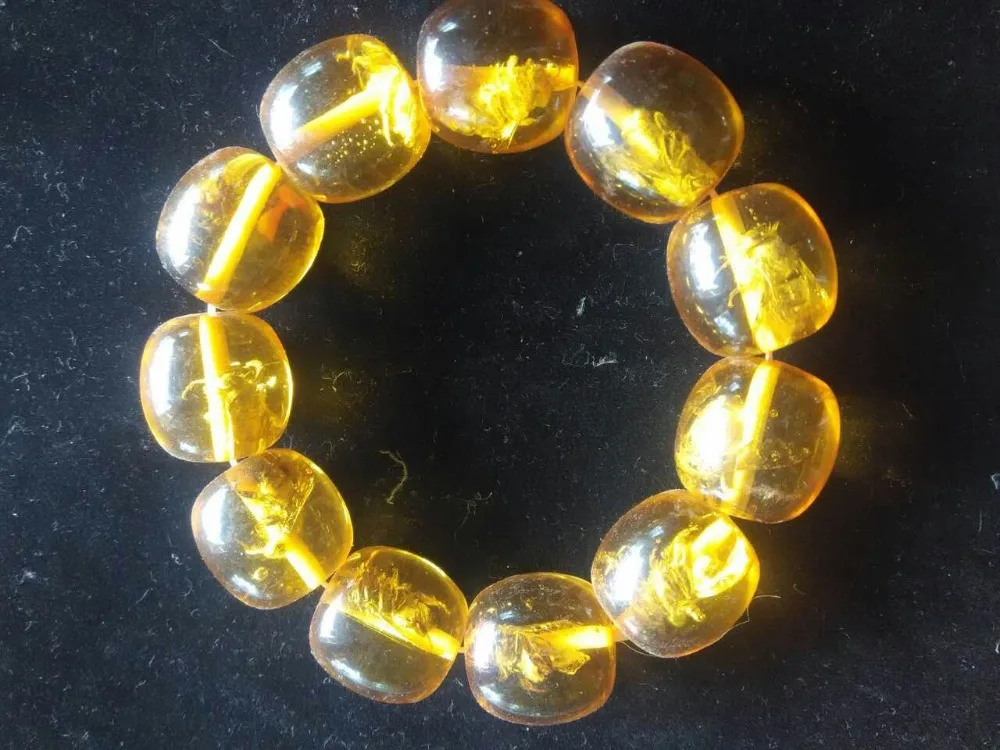 Natural amber bee Bracelet | Дом и сад