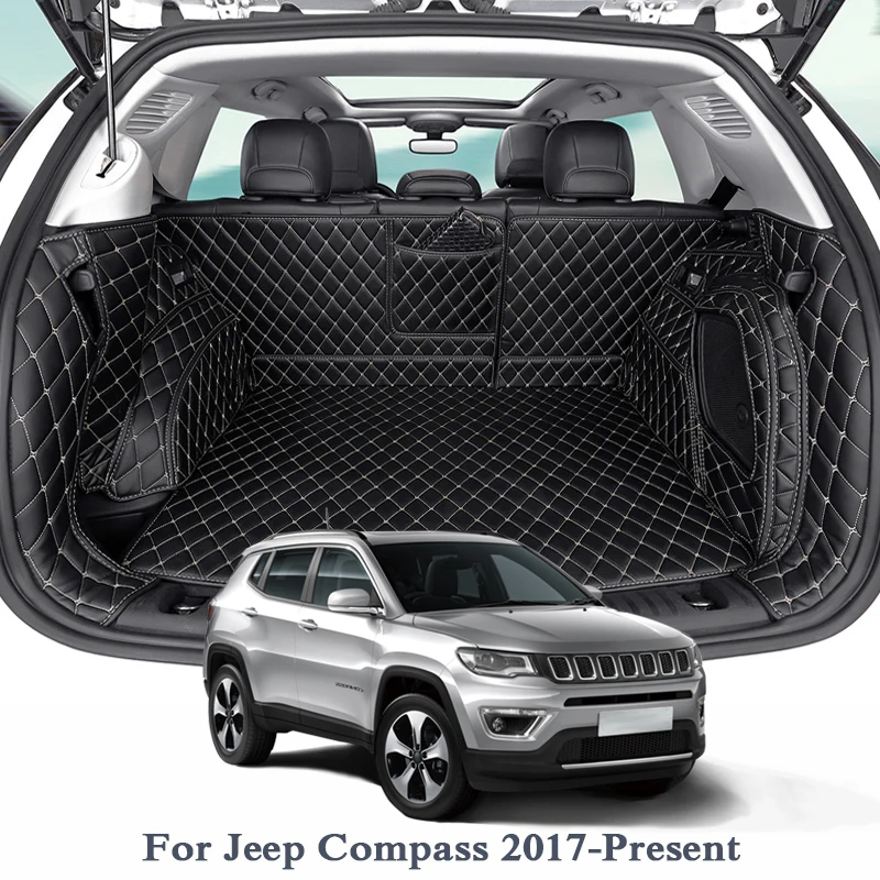 Автомобильный напольный коврик для Jeep Compass 2017 в наличии кожаный поднос ковер