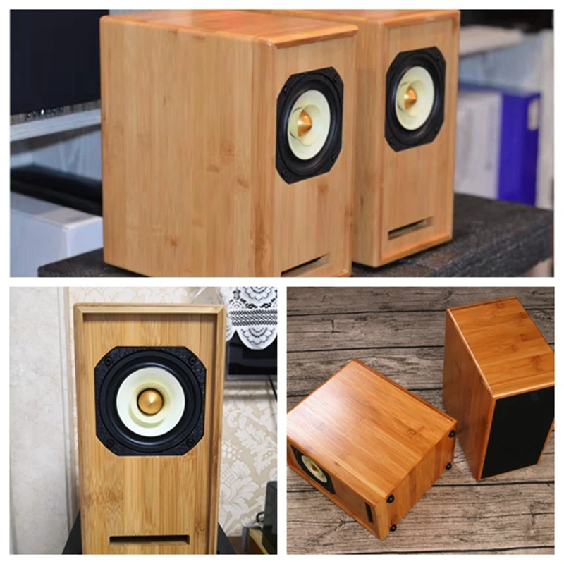 IWISTAO HIFI 4 дюйма полный спектр лабиринт динамик бамбук 2x60 Вт макс 8 Ом 70 Гц-22 кГц 89 дБ для монитора динамик s ламповый усилитель
