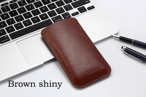 brown bright SZLHRSD ультра-тонкий рукав чехол, Винтажный чехол из микрофибры для Apple iPhone XS XR 8 7 Plus 6s - Цвет: brown bright