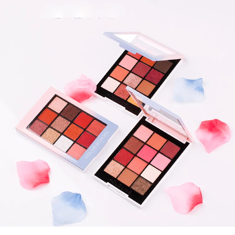 Провести жить 12 Цветов Средства ухода для век хэдоу Палитры Матовая Алмазный