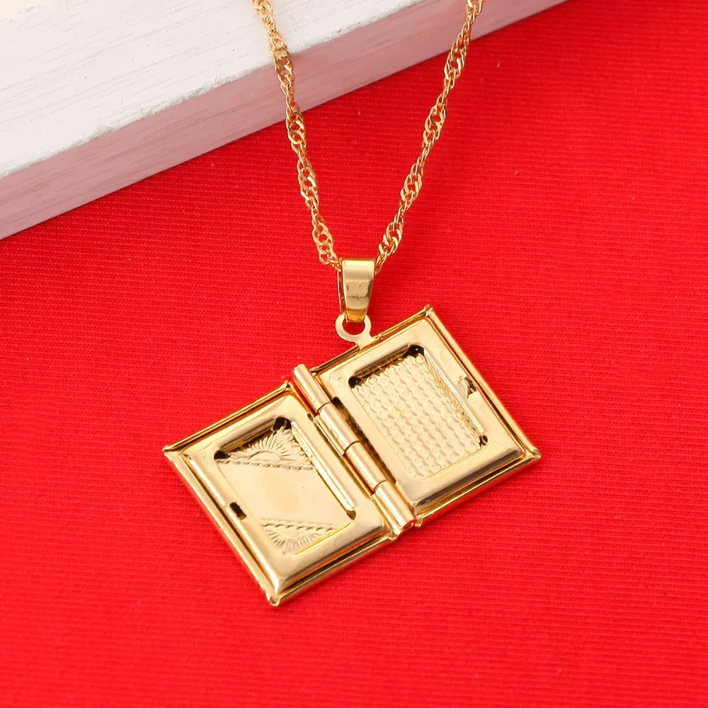 Allah исламское ювелирное ожерелье для женщин и мужчин золотого цвета винтажный