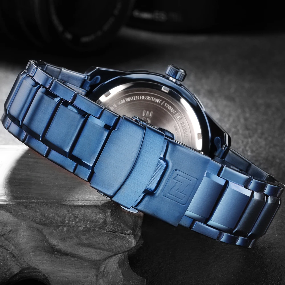 

Top Brand NAVIFORCE Fashion Men's Watches Quartz Sport Military Watch Men Waterproof Stainless Steel Calendar week Clock Relogio