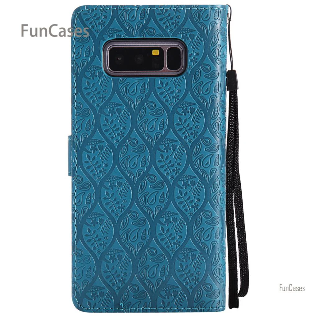 Чистый цвет лоза чехол на магнитном замке Estuche samsung Note 8 PU кожаная сумка Caso