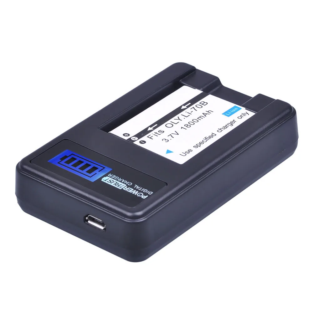 1 шт. LI-70B Li-70B Li ion аккумулятор 70B батареи и ЖК-дисплей USB Зарядное устройство для