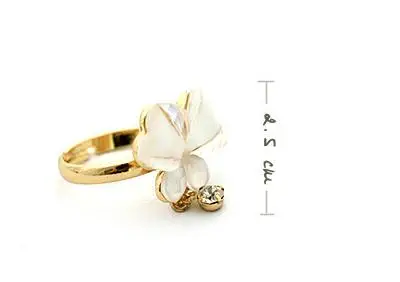 2 цвета роскошное Ювелирное кольцо с кубическим цирконием AAA изящное бабочкой 3 d в