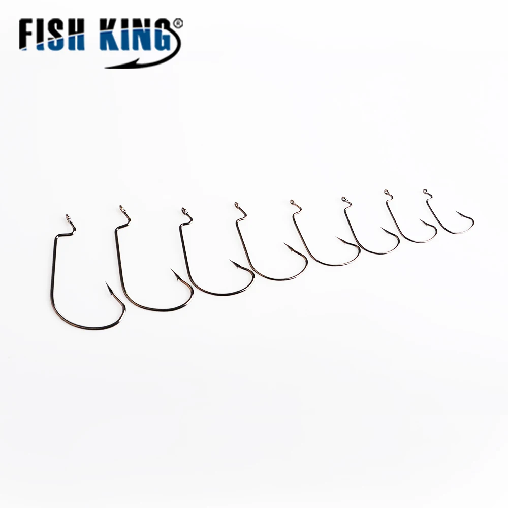 FISHKING 1 упаковка рыболовные Крючки кривошипно офсетные крюк прикормом мягкую