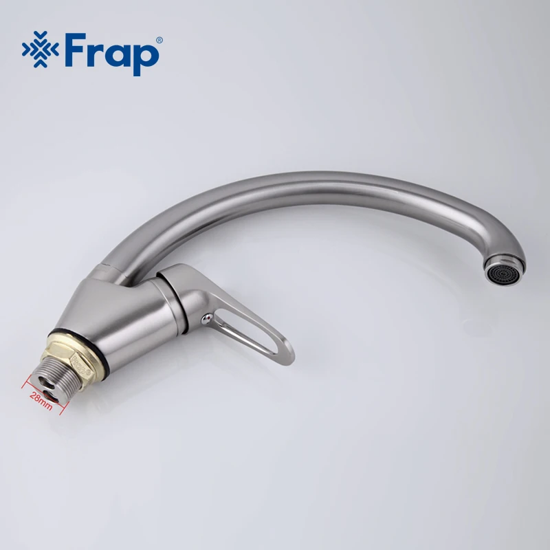 Современный домашний кухонный кран Frap смеситель для холодной и горячей воды с