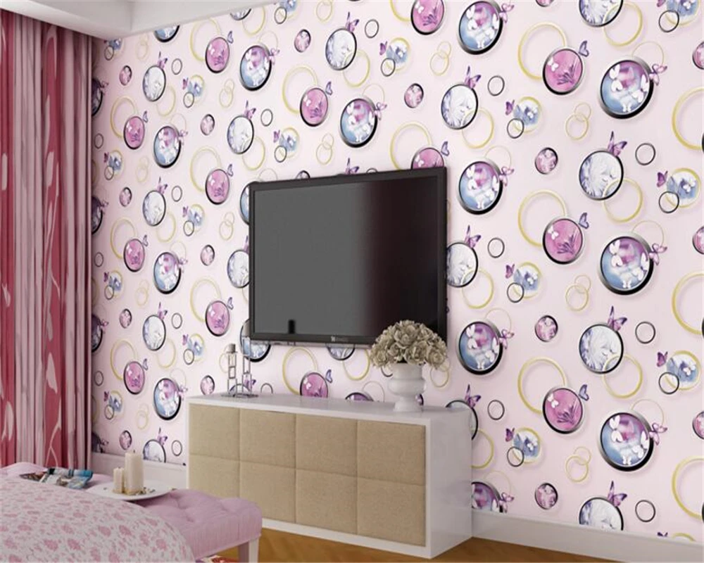 Модные Современные нетканые обои для гостиной спальни дивана 3d обои|3d wallpaper|non woven