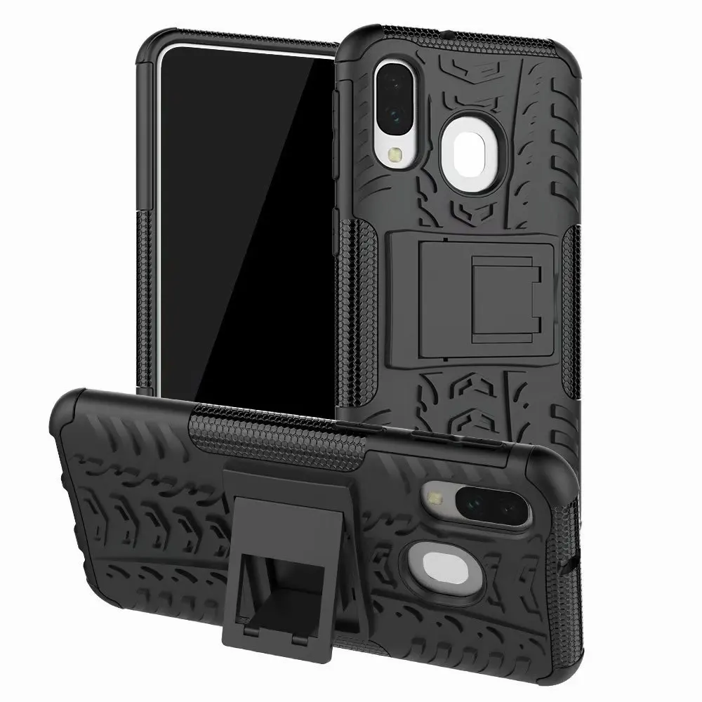 Чехол для samsung Galaxy A40, чехол для samsung A40, прочный бронированный бампер, ударопрочный жесткий ТПУ силиконовый чехол для телефона, держатель