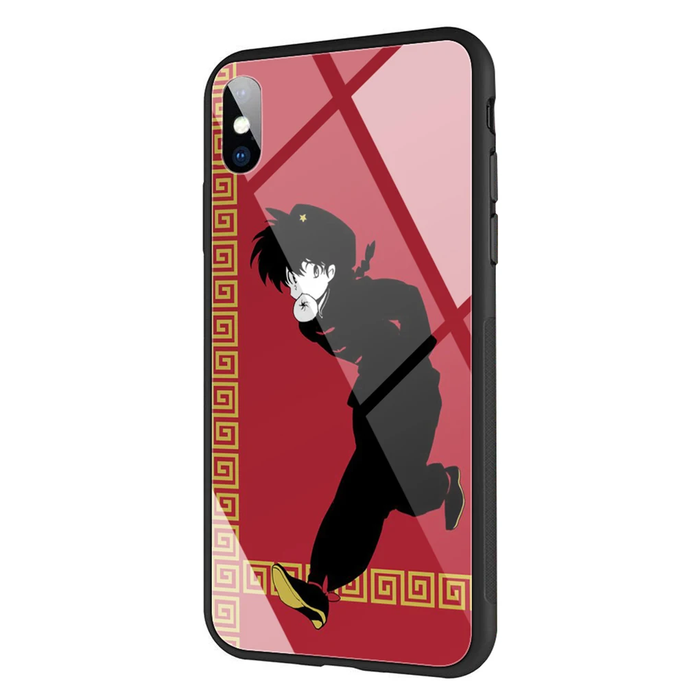 Lavaza аниме Ranma закаленное стекло ТПУ чехол для iPhone XS Max XR X 8 7 6 6S Plus 5 5S SE | Мобильные