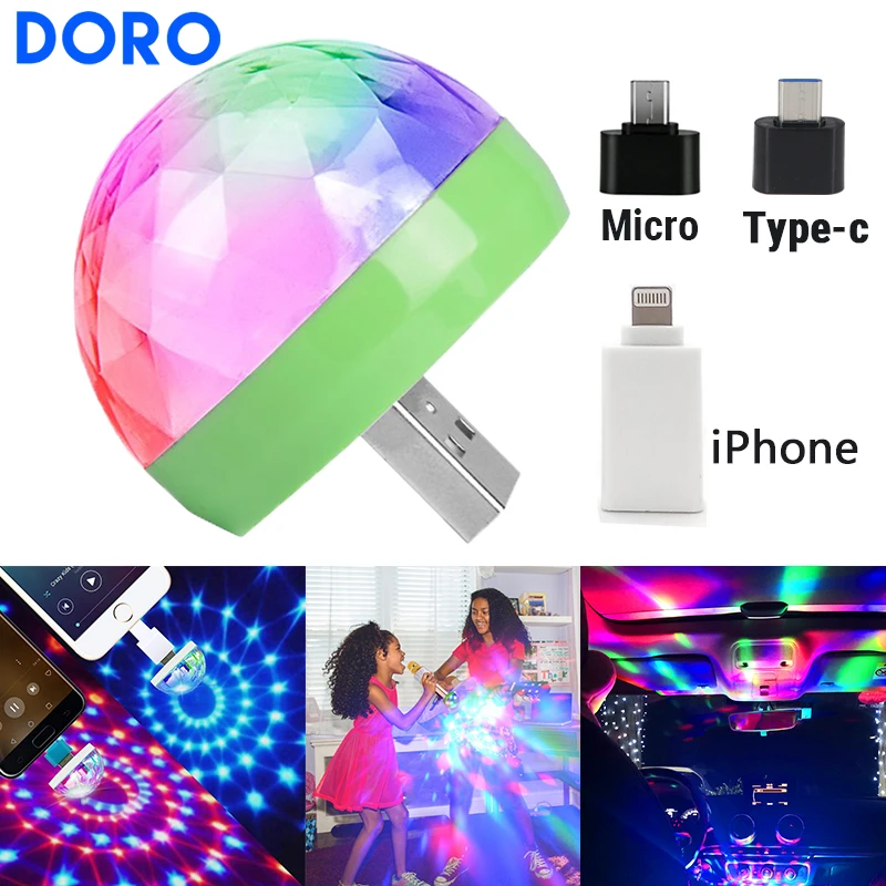 USB DC 5V Red Green Blue colorful stage light dj disco music control holiday light family party light decorative Christmas light red green laser lumiere blue leds light and music equipment for disco machine onthe remote control soundlights