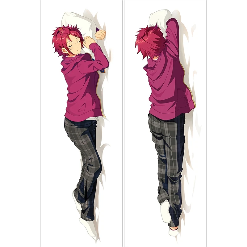 

Japanese Anime Male Ensemble Stars Body Pillows Hugging Pillow Cover Case Decorative Pillowcases Double-Sided 50*160cm 2way
