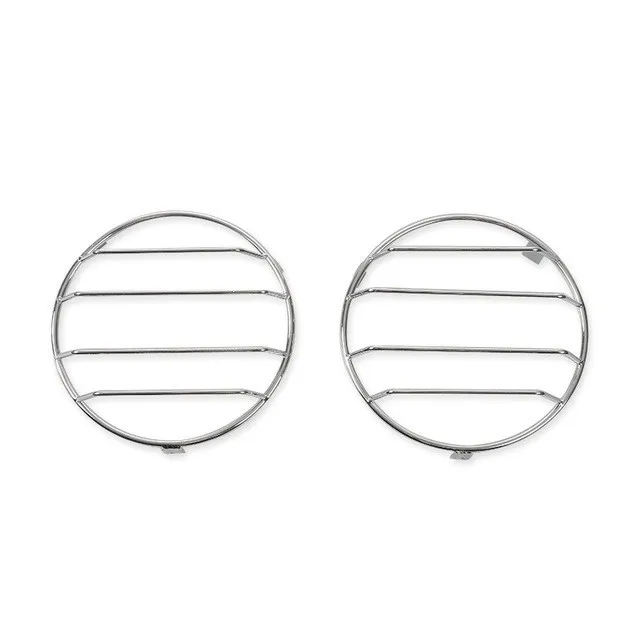chrome A MOPAI колпак лампы для Jeep Wrangler TJ 1997-2006 металлический кронштейн для передней фары автомобиля, декоративные аксессуары для автомобиля - Цвет: chrome A