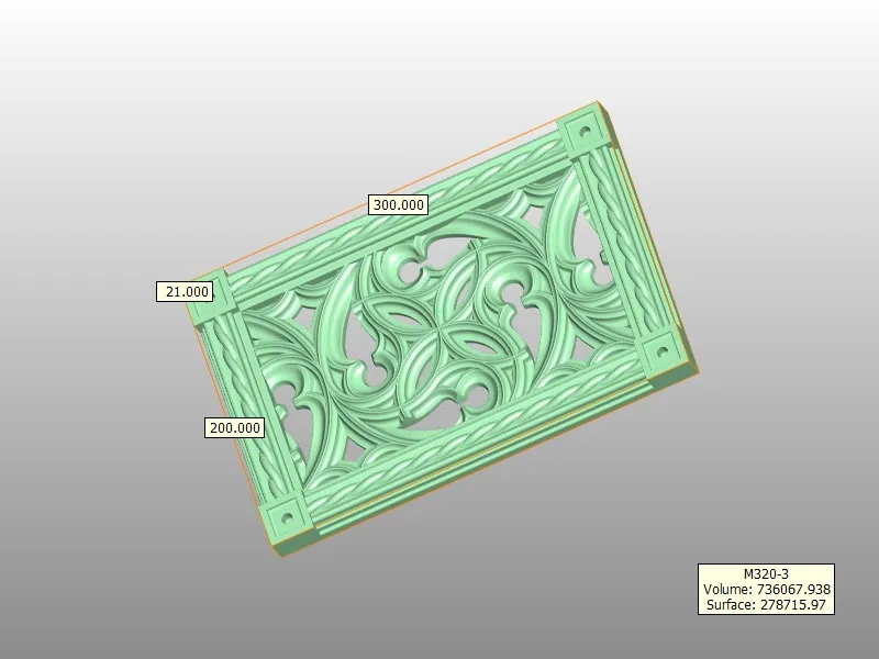 (4 варианта) 3d модель ЧПУ роутер мебель доски рельеф файл stl формата M320|file format|file