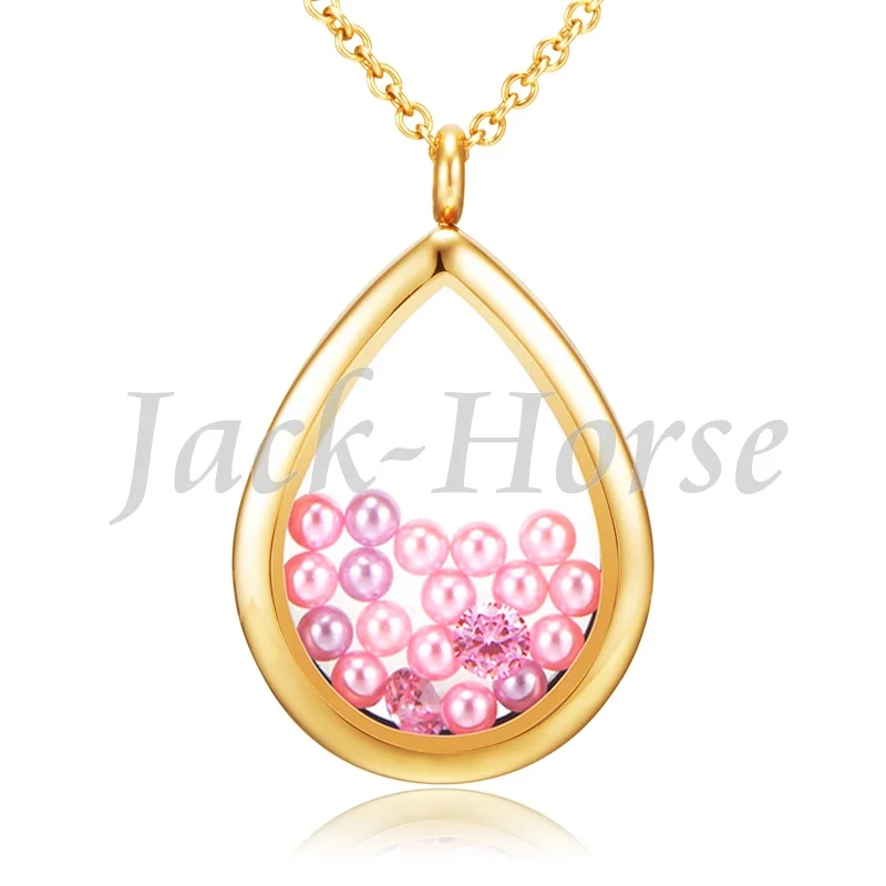 Новый плавающий медальон из нержавеющей стали 316 в форме капли воды! Плавающий |