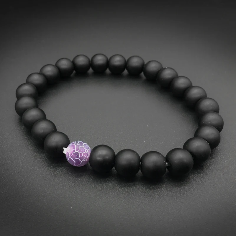 2 шт./компл. натуральный камень модные браслеты для пары состаренный Инь Янь Будда