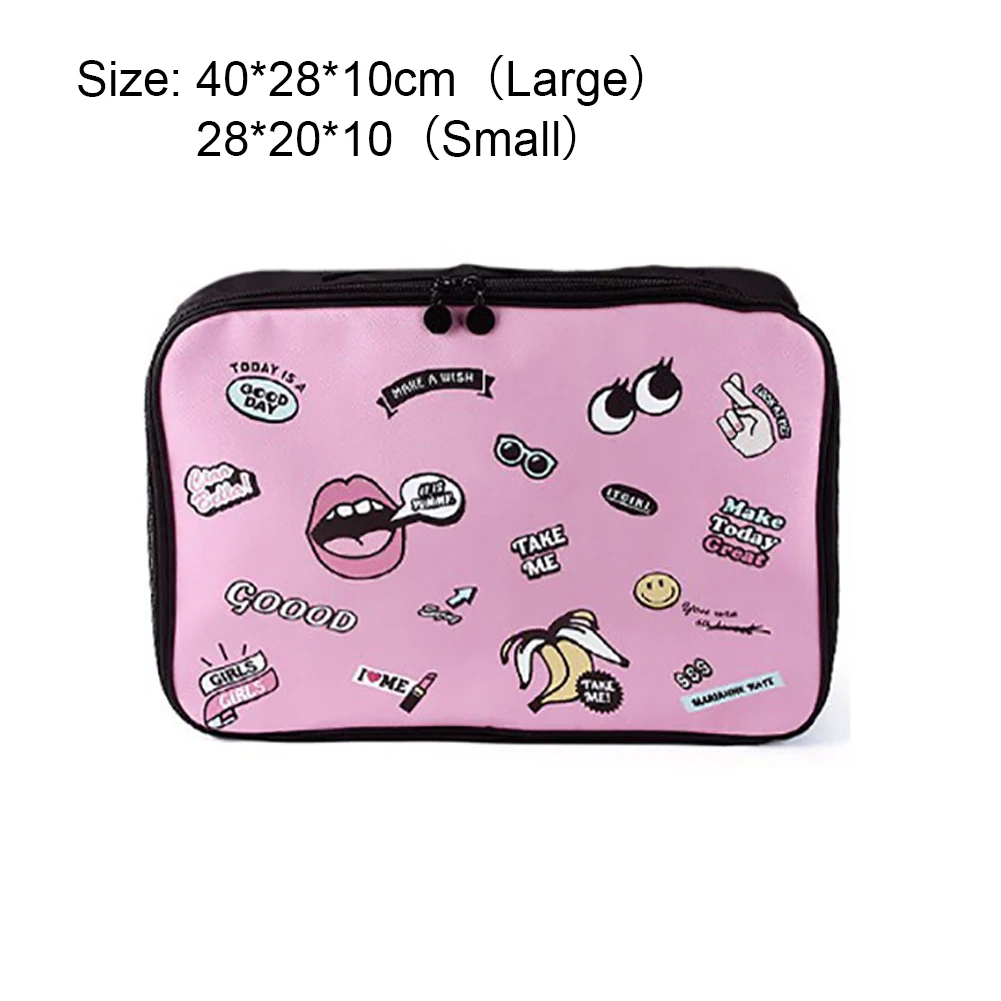 Портативный Для женщин Дорожная сумка Упаковка Кубики милый мультфильм Travel Organizer
