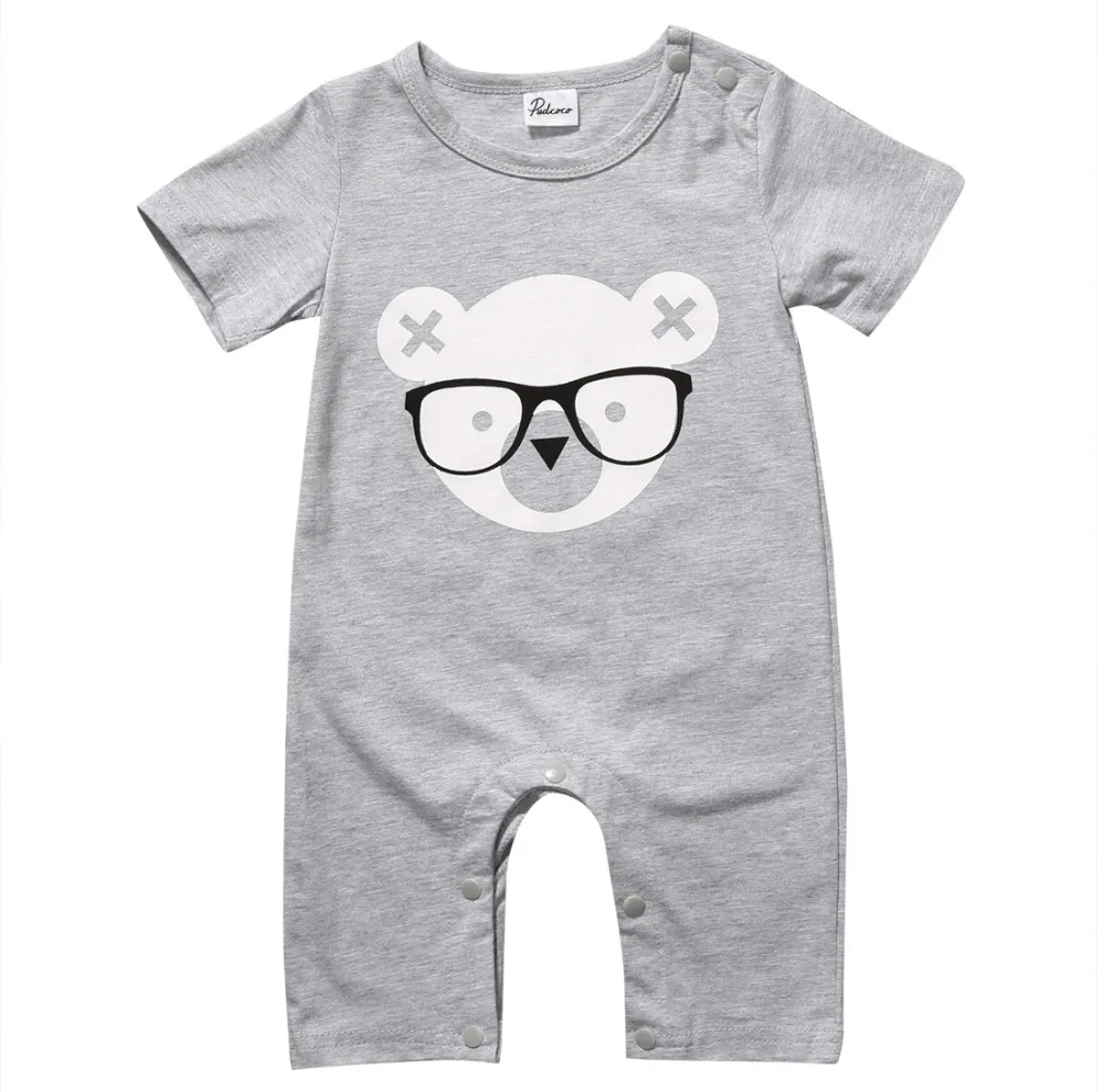 Летняя одежда для новорожденных из хлопка с коротким рукавом|jumpsuit toddler|newborn babybaby