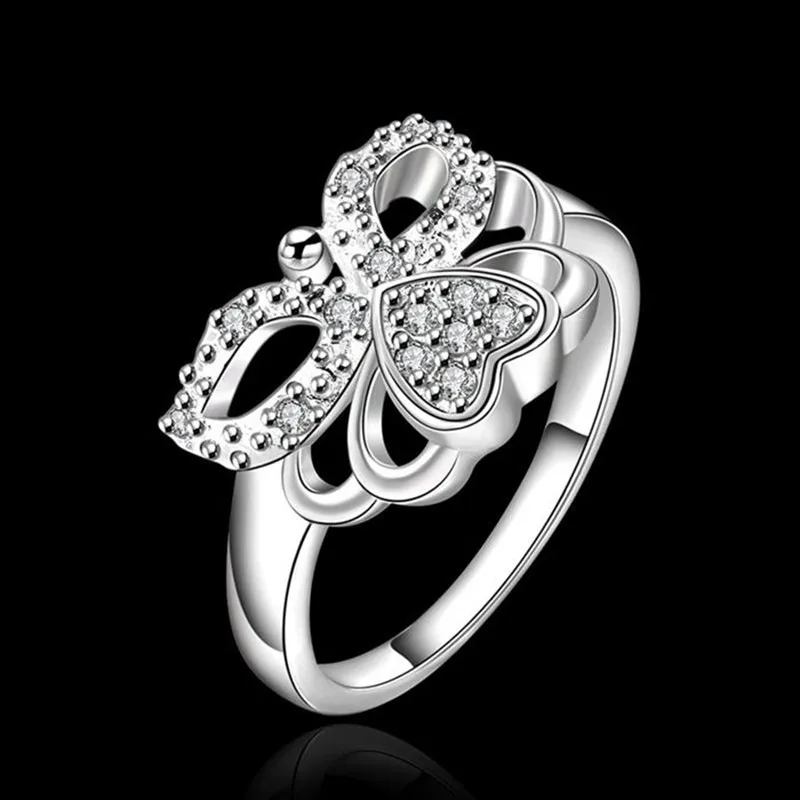 Посеребренная кольцо стерлингового серебра--Jewelry Кольцо заводские цены моды