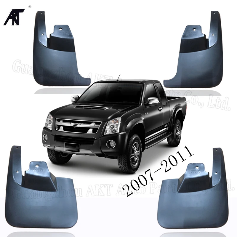 

Set Molded Front Rear Car Mud Flap For Isuzu D-Max 2007-2011 4WD 4X4 Mudflaps Splash Guards Mud Flap Mudguards