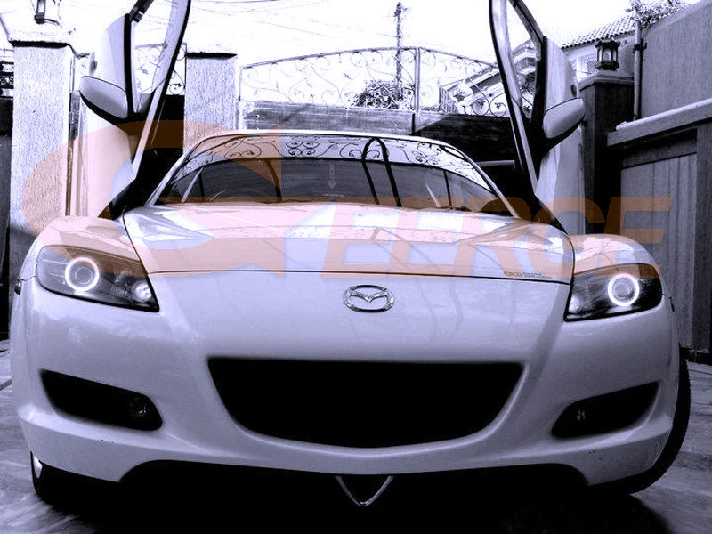 Для Mazda RX8 RX-8 2004 2005 2006 2007 2008 отлично ангельские глазки Ультра яркое освещение COB комплект светодиодов «глаза ангела» гало кольца