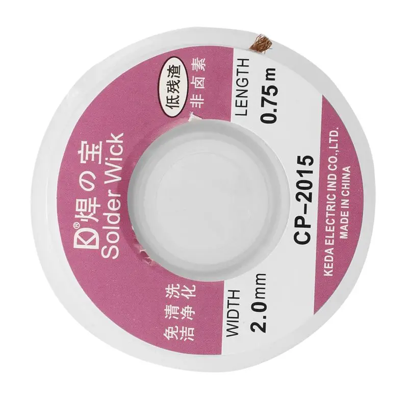 

Desoldering braid 2mm * 0.75m Pump Iron Welding Electronic Welding