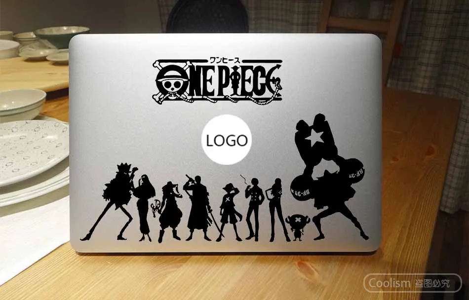 One piece семья аниме наклейки для ноутбука Apple наклейка на MacBook Air 13 Pro retina 11 12 15 17 дюймов виниловые наклейки для ноутбука Mac