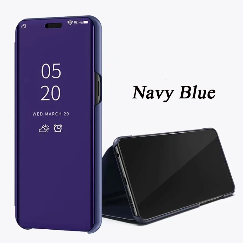 Purple Blue Чехол-книжка Red mi K20 для Xiao mi Red mi K20 Pro Чехол s Smart mi rror прозрачный кожаный чехол для Xiaomi mi 9T Pro Чехол Funda - Цвет: Purple Blue